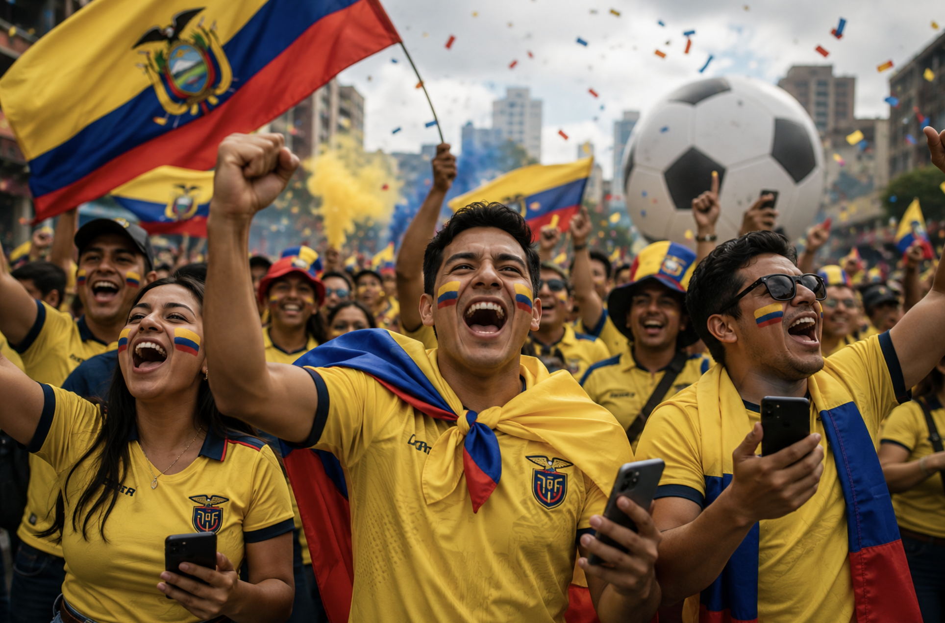 Hinchas ecuatorianos se preparan para vivir el Mundial 2026 en la era digital